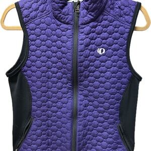 Pearl Izumi Women's Purple Quilted Vest with Black Accents